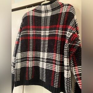 Chaps Red and Black Checkered Knit